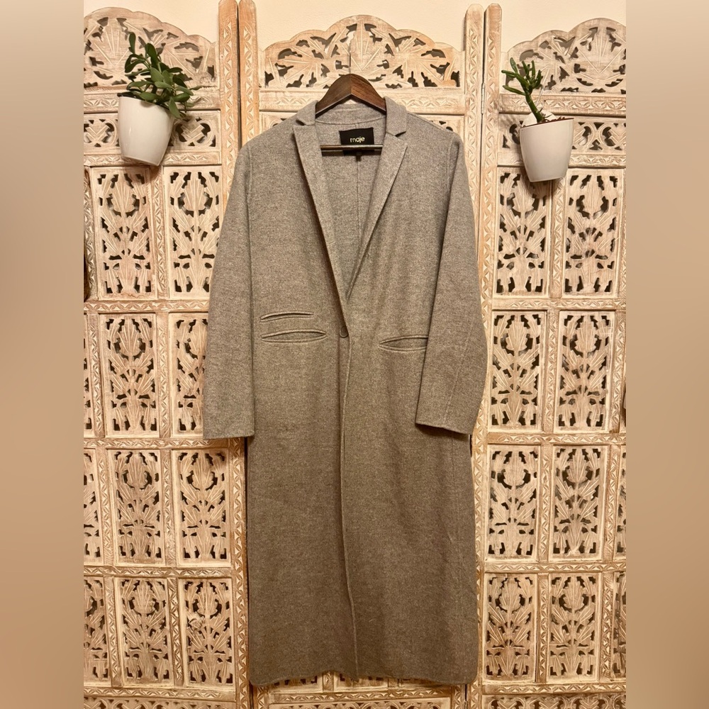 Maje Heather Gray Coat